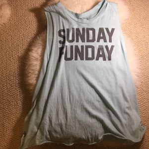 Pacsun blue muscle tee size large